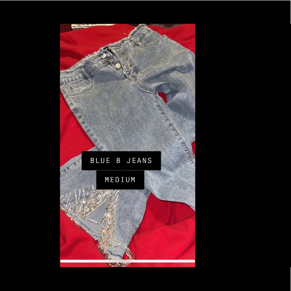 Rhinestone jeans